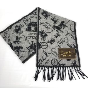 Coach Wool Cashmere Blend Scarf